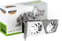 INNO3D GeForce RTX 4070 Ti SUPER Twin X2 OC White, 16GB GDDR6X, HDMI, 3x DP (N407TS2-166XX-186156W)
